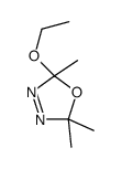 2-乙氧基-2,5-二氢-2,5,5-三甲基-1,3,4-恶二唑 结构式