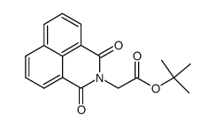 1,3-二氧代-1H-苯并[de]异喹啉-2(3H)-乙酸叔丁酯 结构式