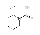 哌啶-1-二硫代甲酸钠 结构式