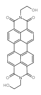 2,9-二(2-羟基乙基)-蒽并[2,1,9-DEF:6,5,10-D'E'F']二异喹啉-1,3,8,10(2H,9H)-四酮 结构式