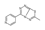 6-甲基-3-(4-吡啶基)-[1,2,4]三唑并[3,4-b][1,3,4]噻二唑 结构式