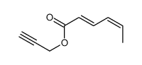 2,4-Hexadienoic acid, 2-propyn-1-yl ester, (2E,4E)- 结构式