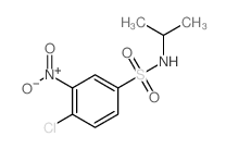 4-氯-N-异丙基-3-硝基苯磺酰胺 结构式