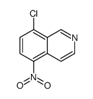 8-氯-5-硝基异喹啉 结构式