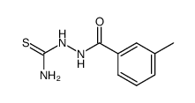 3-甲基苯甲酸-2-(氨基硫代甲酰基)酰肼 结构式