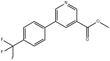 5-(4-(三氟甲基)苯基)烟酸甲酯 结构式