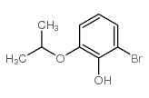 2-溴-6-异丙氧基苯酚 结构式