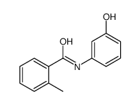 N-(3-羟基苯基)-2-甲基苯甲酰胺 结构式