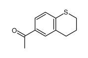 1-(3,4-二氢-2H-1-苯并噻喃-6-基)乙酮 结构式