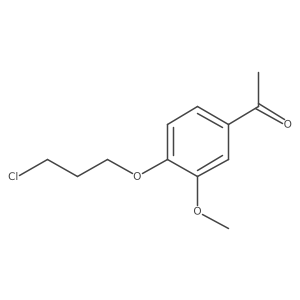 1-[4-(3-氯丙氧基)-3-甲氧基苯基]乙酮-D3 结构式