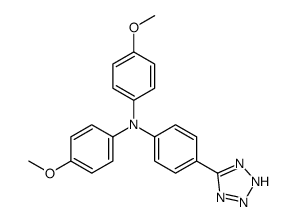 Benzenamine, N,N-bis(4-methoxyphenyl)-4-(2H-tetrazol-5-yl)- 结构式
