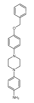 4-[4-(4-苄氧基苯基)-1-哌嗪基]苯胺 结构式