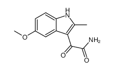 5-甲氧基-2-甲基-3-吲哚乙醛酰胺 结构式