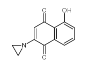 2-aziridinyl-5-hydroxy-1,4-naphthoquinone 结构式