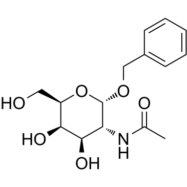 苄基-2-乙酰胺基-2-脱氧-Alpha-D-吡喃半乳糖苷 结构式