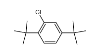 2-氯-1,4-二叔丁基苯 结构式