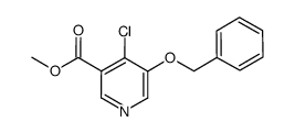 4-氯-5-(苄氧基)烟酸甲酯 结构式