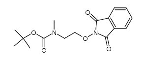 Carbamic acid, N-[2-[(1,3-dihydro-1,3-dioxo-2H-isoindol-2-yl)oxy]ethyl]-N-methyl-, 1,1-dimethylethyl ester 结构式