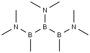 1,2,3-三硼烷(5)三胺-N,N,N',N',N'',N'',1,3-八甲基 结构式