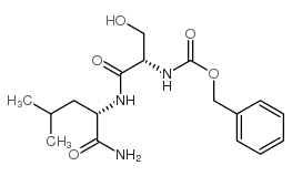 N-苄氧羰基丝氨酰亮氨酰胺 结构式