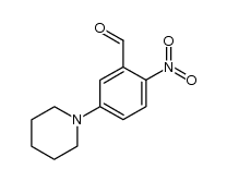 2-硝基-5-(1-哌啶基)苯甲醛 结构式