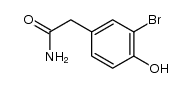 3-溴-4-羟基苯乙酰胺 结构式