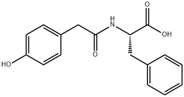 L-Phenylalanine, N-[2-(4-hydroxyphenyl)acetyl]- 结构式