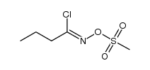 Butanimidoyl chloride, N-[(methylsulfonyl)oxy]- 结构式