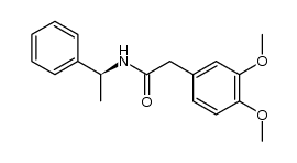Benzeneacetamide, 3,4-dimethoxy-N-[(1S)-1-phenylethyl]- 结构式