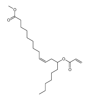 9-Octadecenoic acid, 12-[(1-oxo-2-propen-1-yl)oxy]-, methyl ester, (9Z,12R)- 结构式