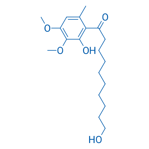 6-(10-羟基癸酰基)-2,3-二甲氧基-5-甲基苯酚 结构式