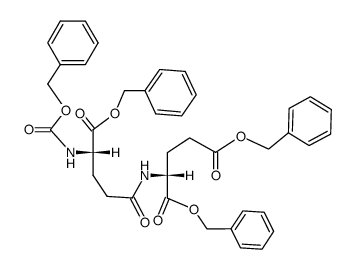N-[N-[(苯甲氧基)羰基]-L-γ-谷氨酰]-D-谷氨酸三苄酯 结构式