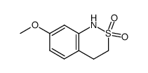 3,4-二氢-7-甲氧基-1H-2,1-苯并噻嗪-2,2-二氧化物 结构式