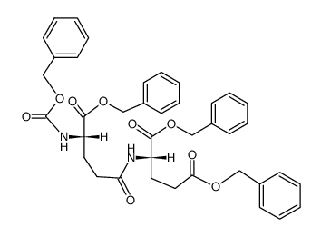L-Glutamic acid, N-[N-[(phenylmethoxy)carbonyl]-L-γ-glutamyl]-, tris(phenylmethyl) ester (9CI) 结构式