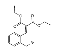 Propanedioic acid, 2-[[2-(bromomethyl)phenyl]methylene]-, 1,3-diethyl ester 结构式