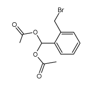 1-[2-(溴甲基)苯基]甲烷二醇 1,1-二乙酸酯 结构式
