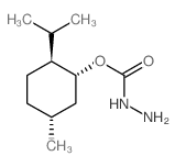 1-薄荷基肼甲酸酯 结构式