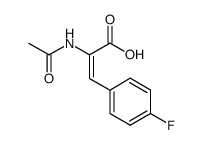 对氟-α-乙酰氨基肉桂酸 结构式