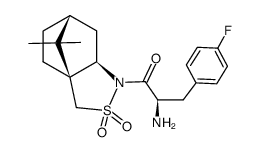 1-Propanone, 2-amino-3-(4-fluorophenyl)-1-[(3aS,6R,7aR)-tetrahydro-8,8-dimethyl-2,2-dioxido-3H-3a,6-methano-2,1-benzisothiazol-1(4H)-yl]-, (2R)- 结构式