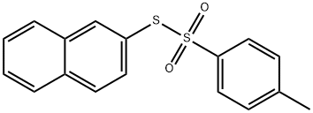 4-甲基苯硫代磺酸 S-2-萘酯 结构式