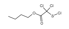 2,2-二氯-2-(氯硫代)乙酸丁酯 结构式