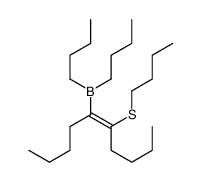 Borane, dibutyl[(1E)-1-butyl-2-(butylthio)-1-hexenyl]- 结构式