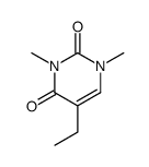 5-乙基-1,3-二甲基-2,4(1H,3H)-嘧啶二酮 结构式