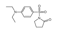 2-Pyrrolidinone, 1-[[4-(diethylamino)phenyl]sulfonyl]- 结构式