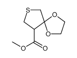 1,4-Dioxa-7-thiaspiro[4.4]nonane-9-carboxylic acid, methyl ester 结构式