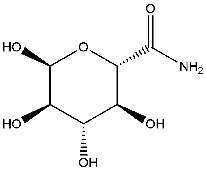 α-D-吡喃葡萄糖甲酰胺 结构式