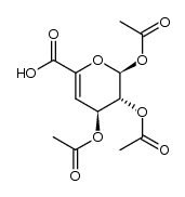 α-L-threo-Hex-4-enopyranuronic acid, 4-deoxy-, triacetate (9CI) 结构式