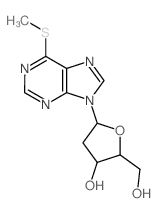 2'-脱氧-6-S-甲基-6-硫代肌苷 结构式