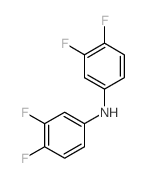 N-(3,4-二氟苯基)-3,4-二氟苯胺 结构式