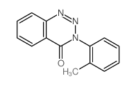 3-(2-甲基苯基)-1,2,3-苯并三嗪-4(3H)-酮 结构式